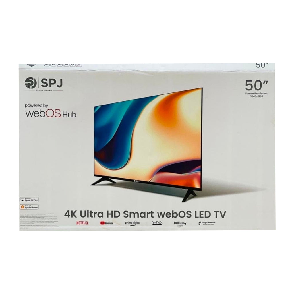SPJ 50 Inch 4K UHD Smart WebOS LED TV – Wi-Fi, Dolby Audio & AirPlay