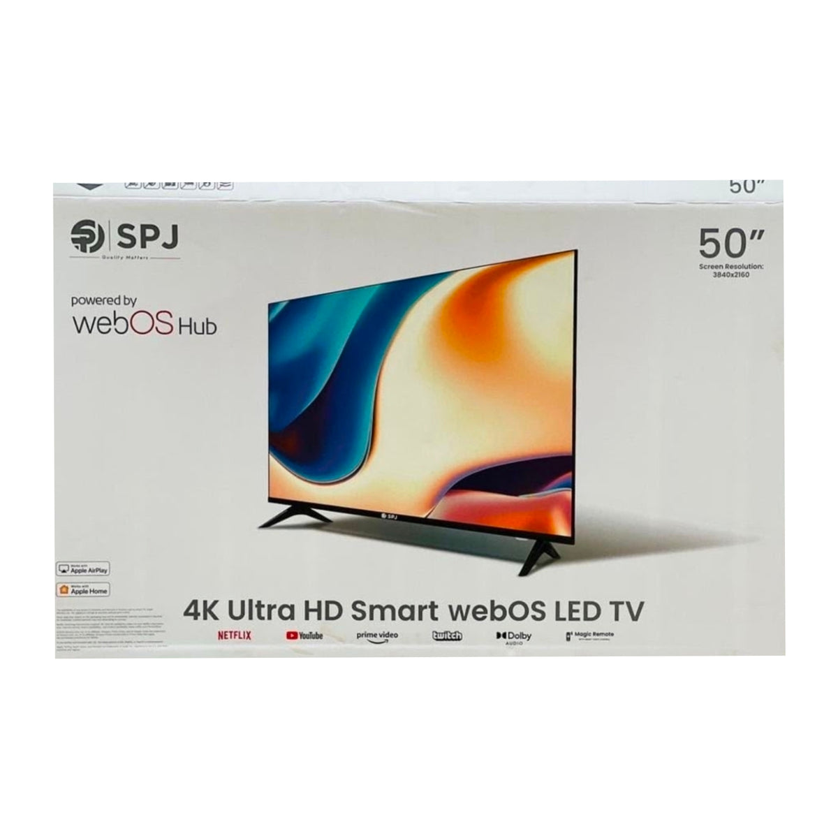 SPJ 50 Inch 4K UHD Smart WebOS LED TV – Wi-Fi, Dolby Audio & AirPlay
