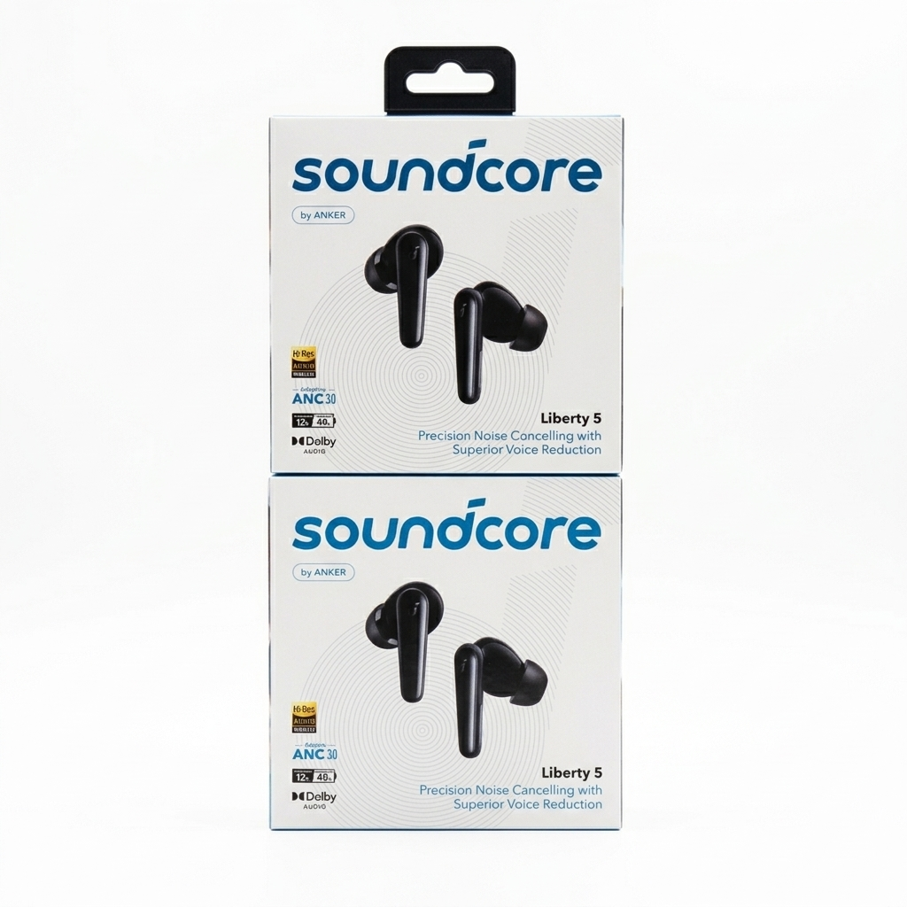 Anker Soundcore Liberty 5 Wireless Earbuds – Adaptive ANC 3.0, Dolby Audio & 6-Mic AI Calls