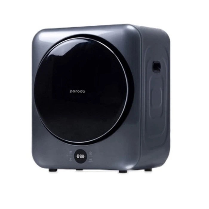 Porodo Lifestyle 4kg Smart Mini Dryer – 1150W, UV Sterilization, Touch LED Display & 10 Drying Options