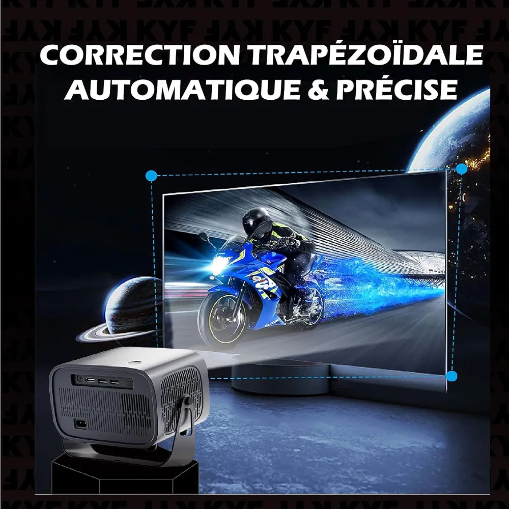 A10 LED Android Portable Projector – Smart HD Projector with Wi-Fi, Big Screen Entertainment & Portable Design