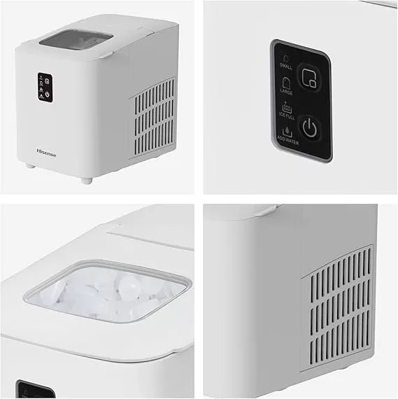 Hisense ICM1244 12KG Ice Maker – Portable Bullet Ice Machine
