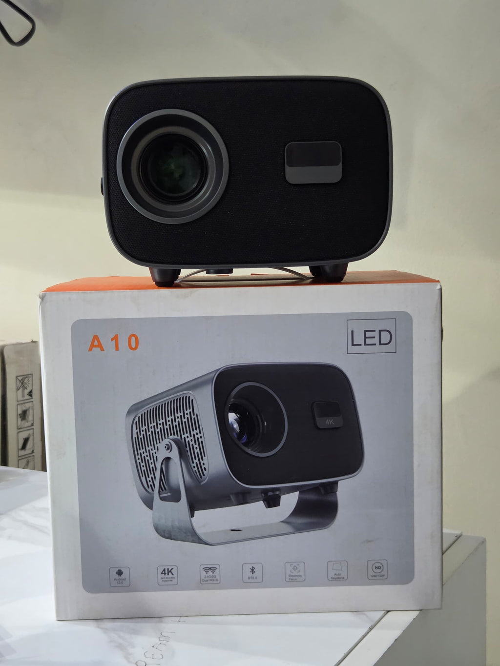 A10 LED Android Portable Projector – Smart HD Projector with Wi-Fi, Big Screen Entertainment & Portable Design