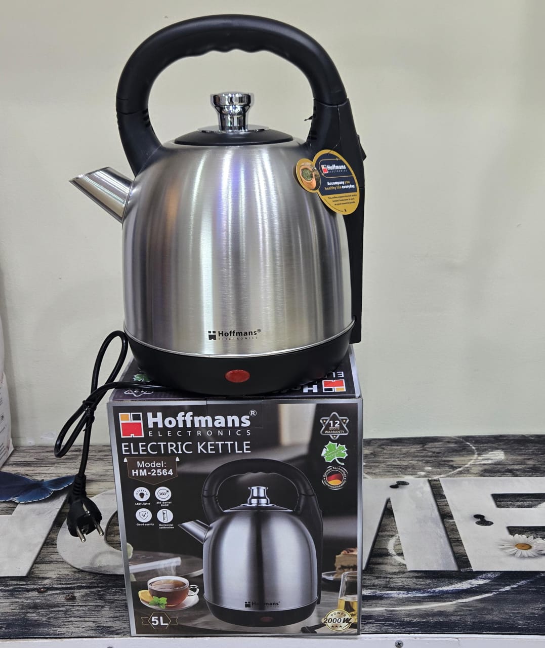 Hoffmans 5L Electric Kettle – Large Capacity Electric Water Boiler for Home, Office & Business