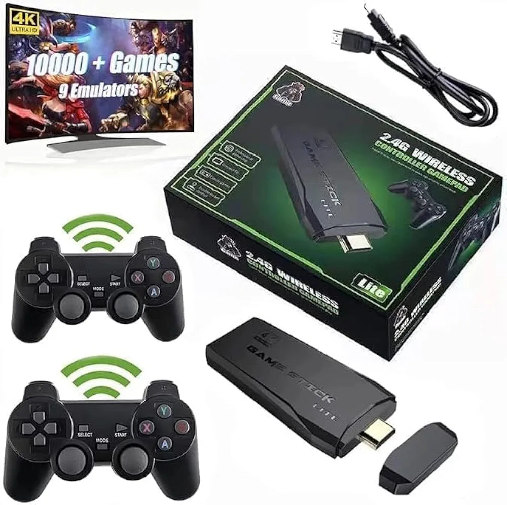 Game TV Stick Lite – 20,000+ Retro Games with 2 Wireless Controllers