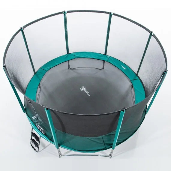 12 Feet Trampoline – Large Outdoor Kids Trampoline with Safety Net & Durable Steel Frame