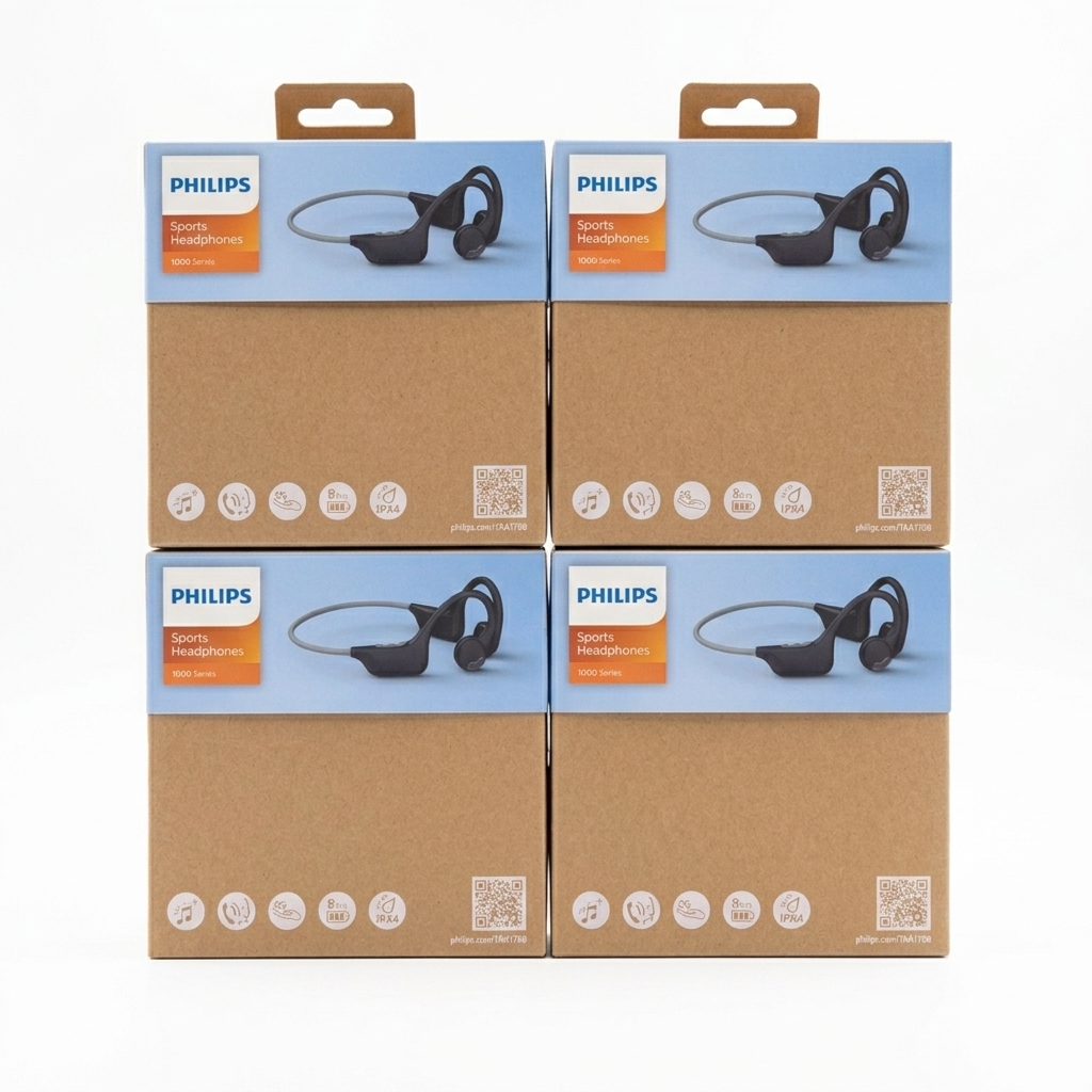 Philips 1000 Series Open-Ear Wireless Headphones TAA1708 – Bluetooth 5.4, 8-Hour Battery & AI Calls