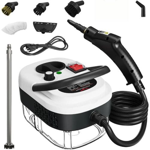 2500W High-Pressure Handheld Steam Cleaner – 6 Steam Levels, Fast Heat-Up & Multi-Brush Cleaning