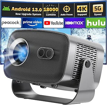 A10 LED Android Portable Projector – Smart HD Projector with Wi-Fi, Big Screen Entertainment & Portable Design