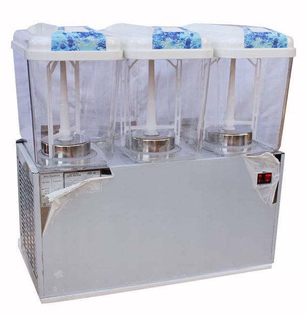 Commercial Electric Triple Juice Dispenser – 54L | 3×18L Tanks, Cooling & Paddle Stirring