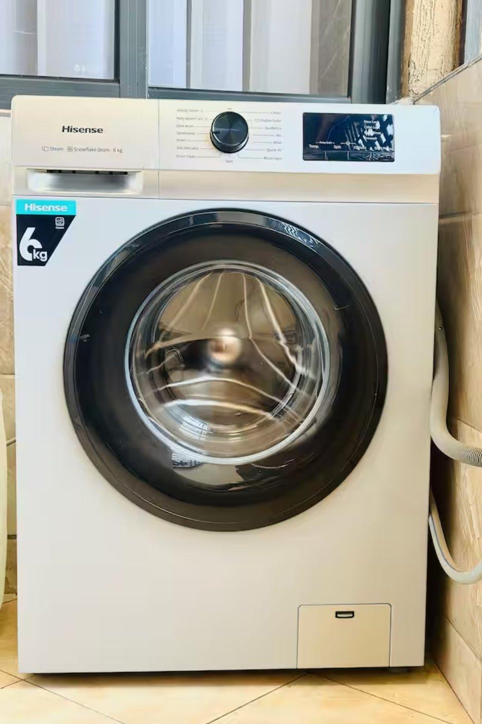 Hisense WFVC6010 | 6KG Washing Machine – Compact, Efficient & Powerful Cleaning - LIFE STORES UGANDA