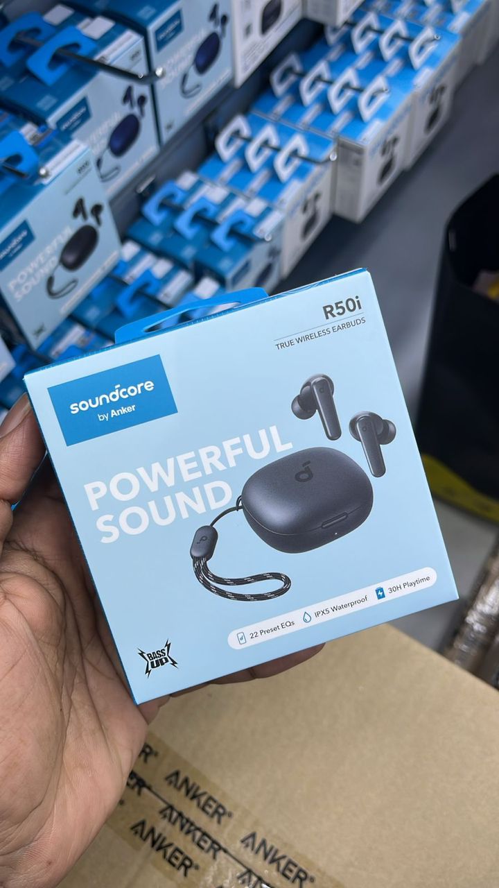 Anker Soundcore R50i True Wireless Earbuds – Powerful Bass, Bluetooth 5.3 & Up to 30 Hours Playtime