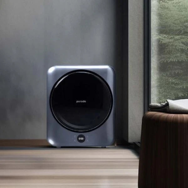 Porodo Lifestyle 4kg Smart Mini Dryer – 1150W, UV Sterilization, Touch LED Display & 10 Drying Options