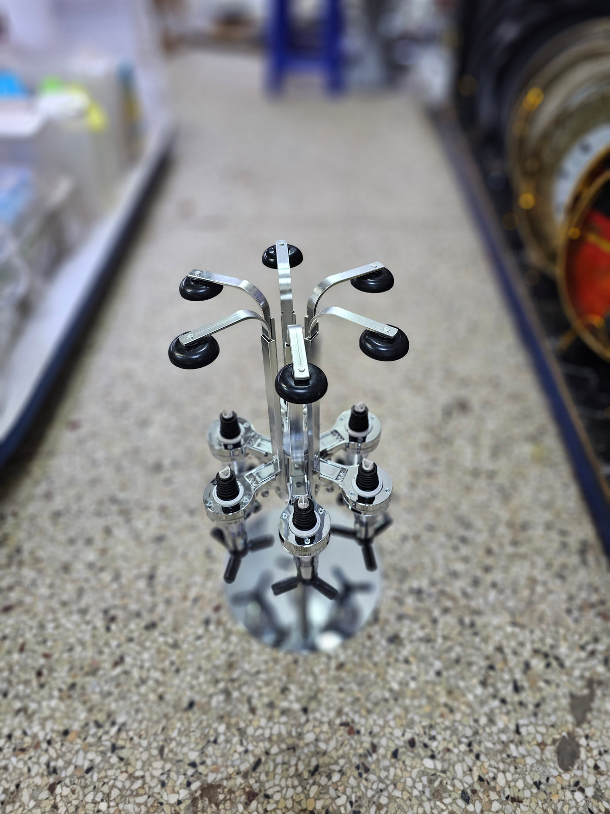 6-Bottle Revolving Bar Butler Dispenser – 360° Carousel Shot Pourer
