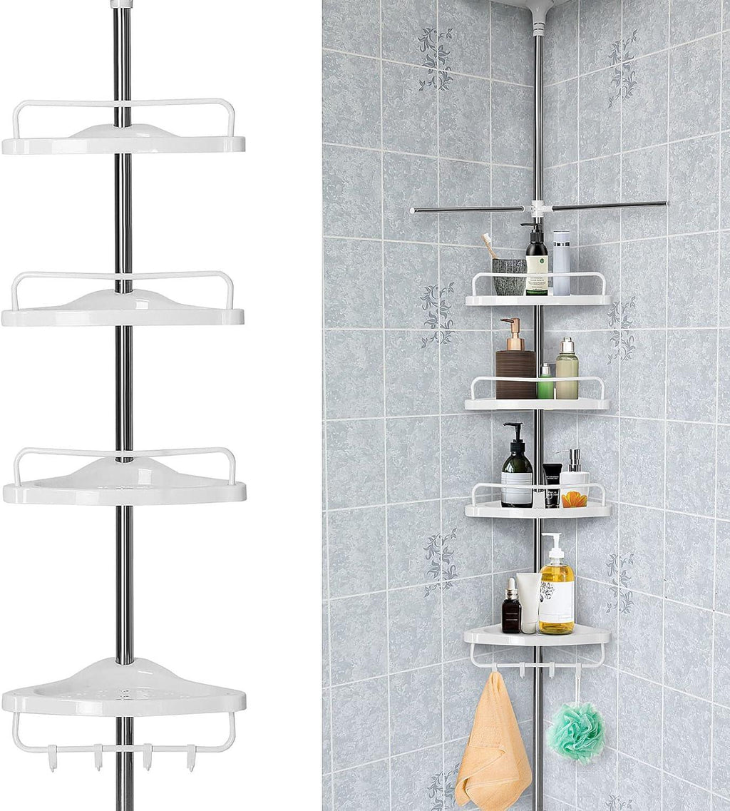 Multi-Functional Corner Shelf – Adjustable 4-Layer Storage Rack for Kitchen & Bathroom - LIFE STORES UGANDA