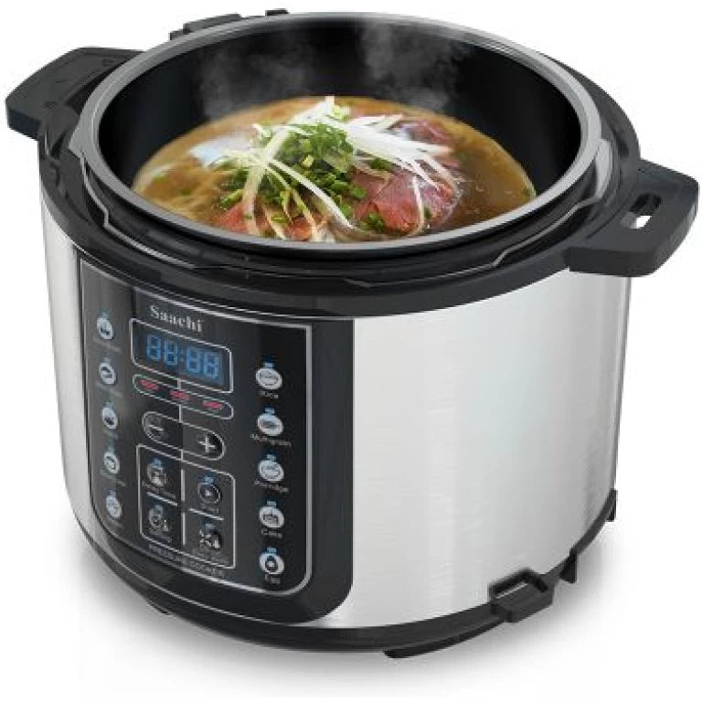 Saachi 14-in-1 Electric Pressure Cooker 5L – Digital Multi-Function Rice Cooker, Steamer & Slow Cooker