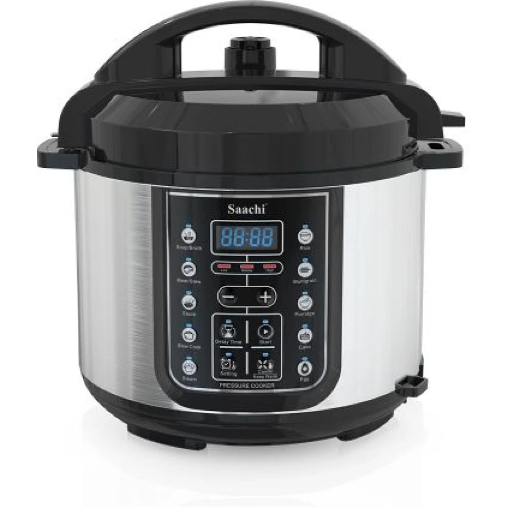 Saachi 14-in-1 Electric Pressure Cooker 5L – Digital Multi-Function Rice Cooker, Steamer & Slow Cooker