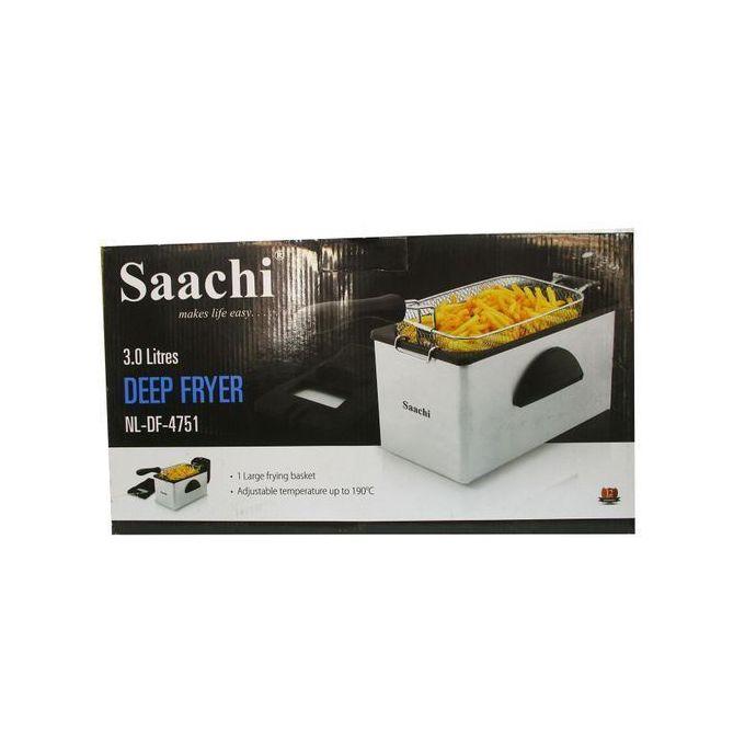 Saachi 3.0L Stainless Steel Electric Deep Fryer – Fast & Efficient Frying - LIFE STORES UGANDA