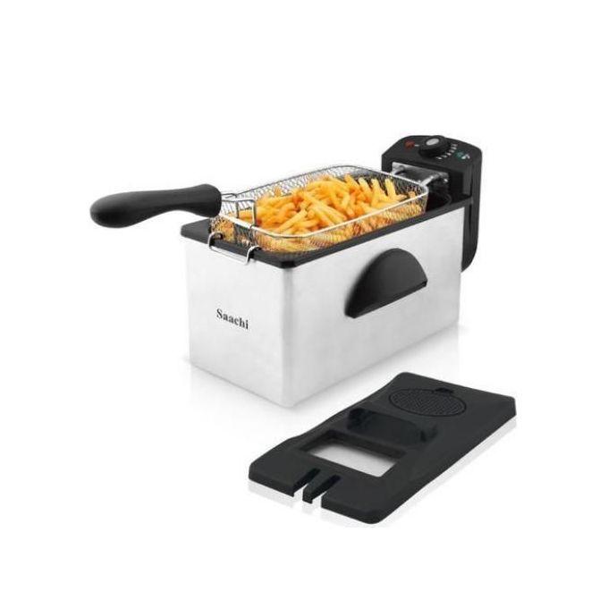 Saachi 3.0L Stainless Steel Electric Deep Fryer – Fast & Efficient Frying - LIFE STORES UGANDA