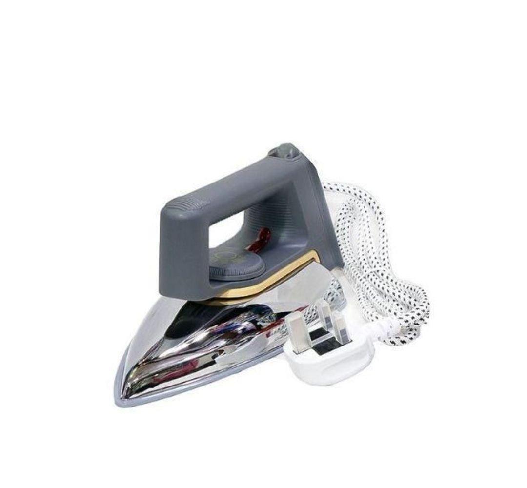 Saachi NL-1R-1172 1000W Non-Stick Flat Dry Iron – Silver, Grey - LIFE STORES UGANDA