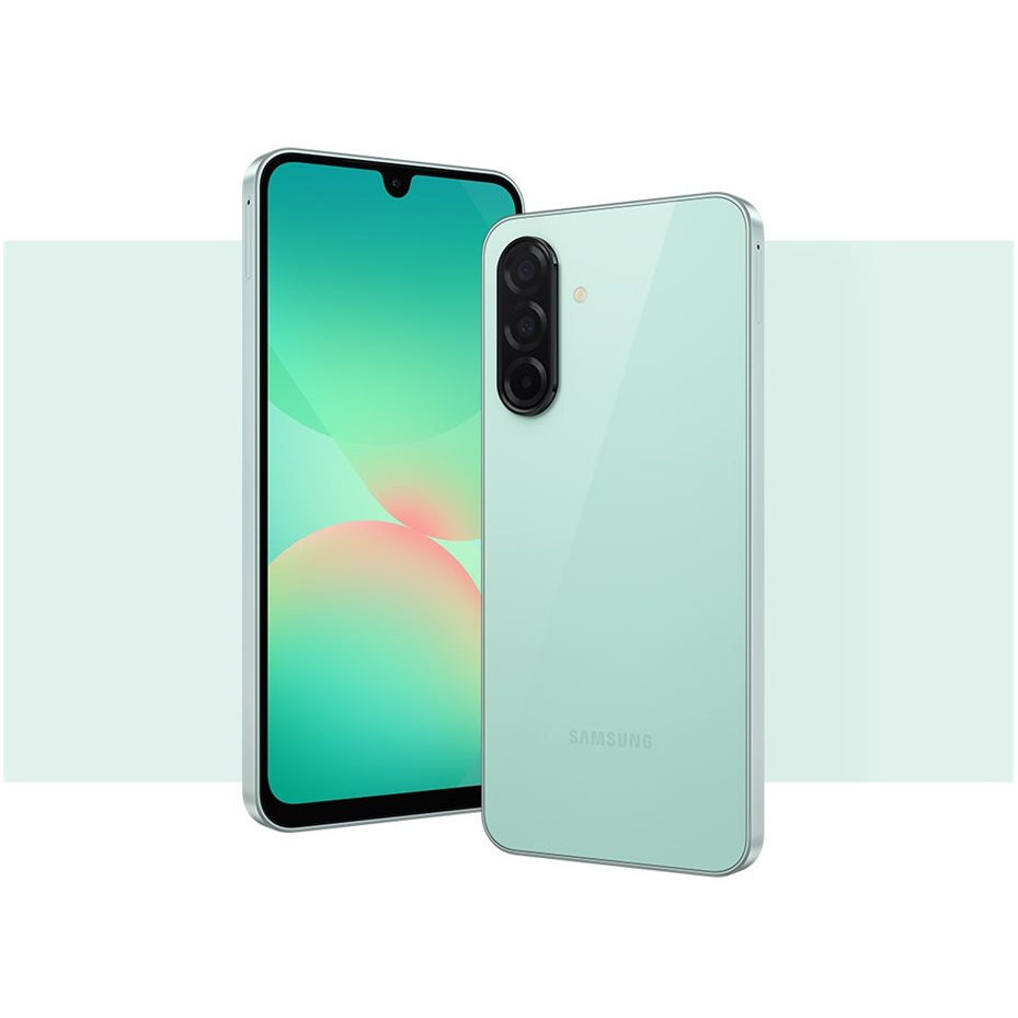 Samsung Galaxy A26 5G 8GB RAM 256GB White smartphone with Super AMOLED display, IP67 protection, and 50MP triple camera-1