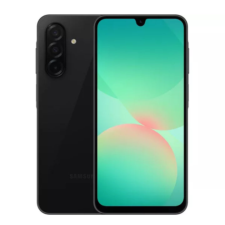 Samsung Galaxy A26 5G 8GB RAM 256GB White smartphone with Super AMOLED display, IP67 protection, and 50MP triple camera