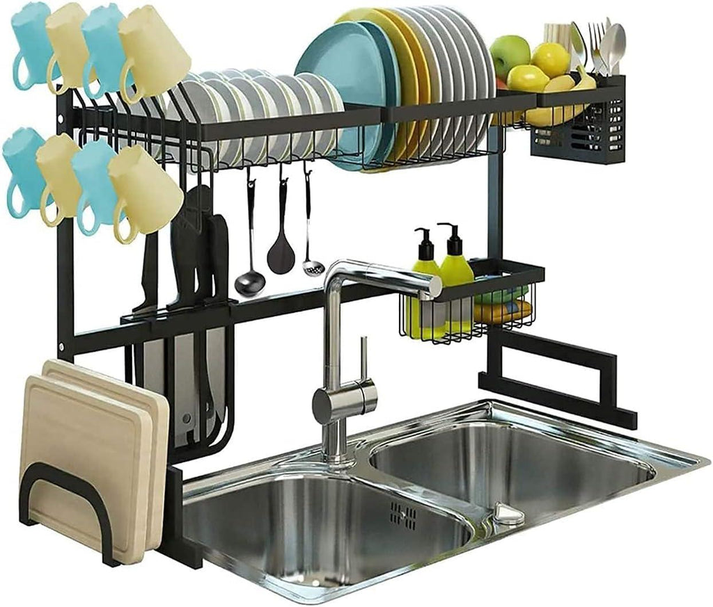 Retractable Sink Dish Drainer Adjustable Over The Sink Drying Rack – Optimize Your Kitchen Space - LIFE STORES UGANDA