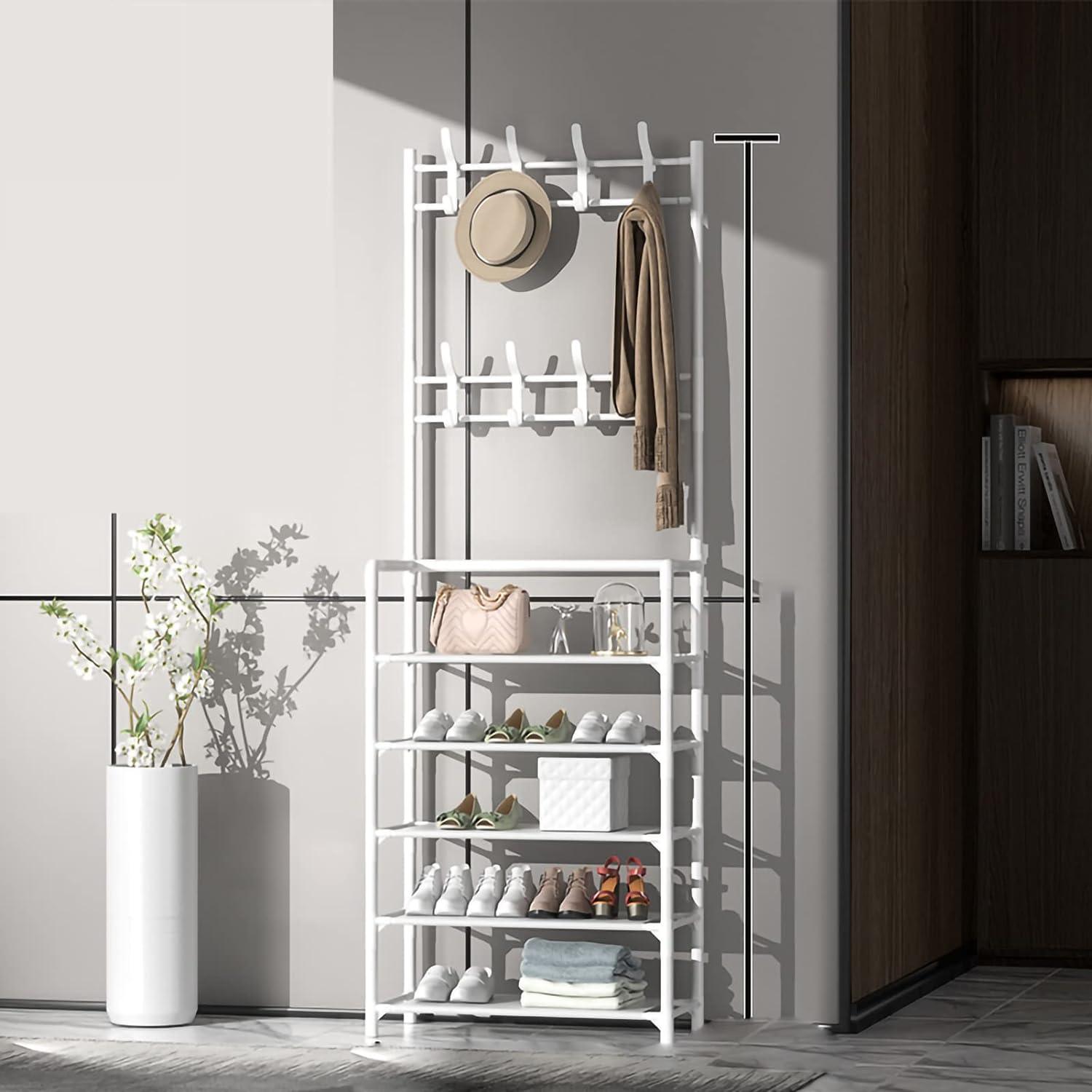 Multi-Tier Shoe Rack & Garment Rack – Stylish, Functional, & Space-Saving - LIFE STORES UGANDA