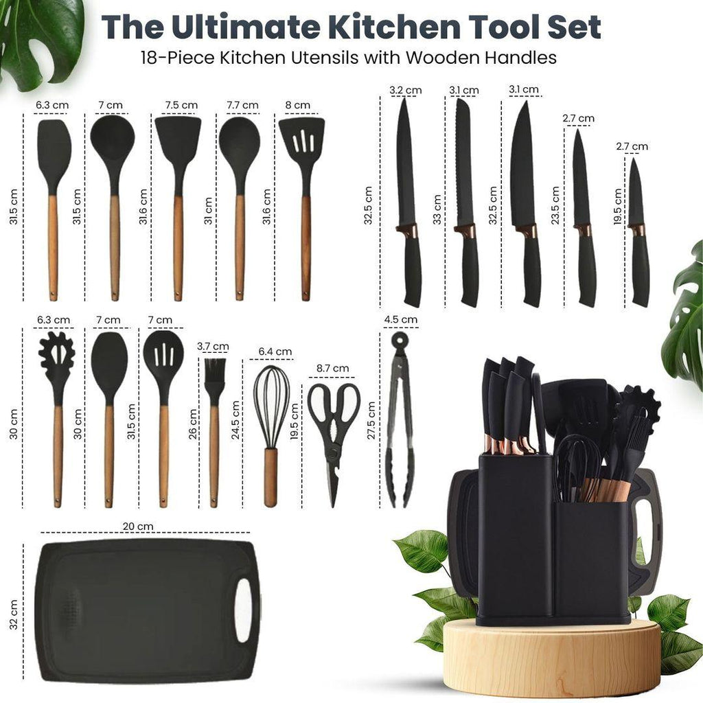 Silicone Cooking Utensil Set – Heat-Resistant, Non-Stick Kitchen Tools - LIFE STORES UGANDA