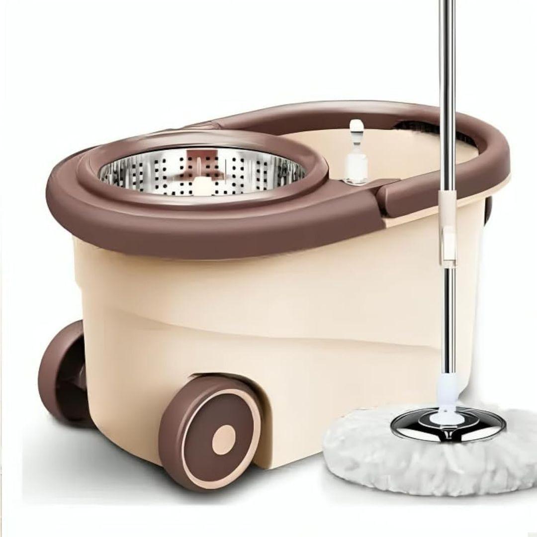 Spin Mopper and Bucket with Wheels | Effortless Floor Cleaning Made Easy - LIFE STORES UGANDA