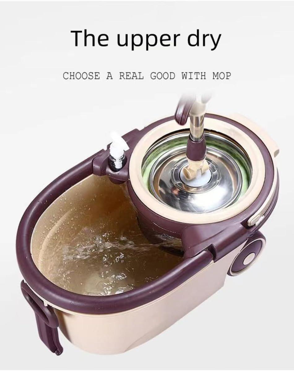Spin Mopper and Bucket with Wheels | Effortless Floor Cleaning Made Easy - LIFE STORES UGANDA