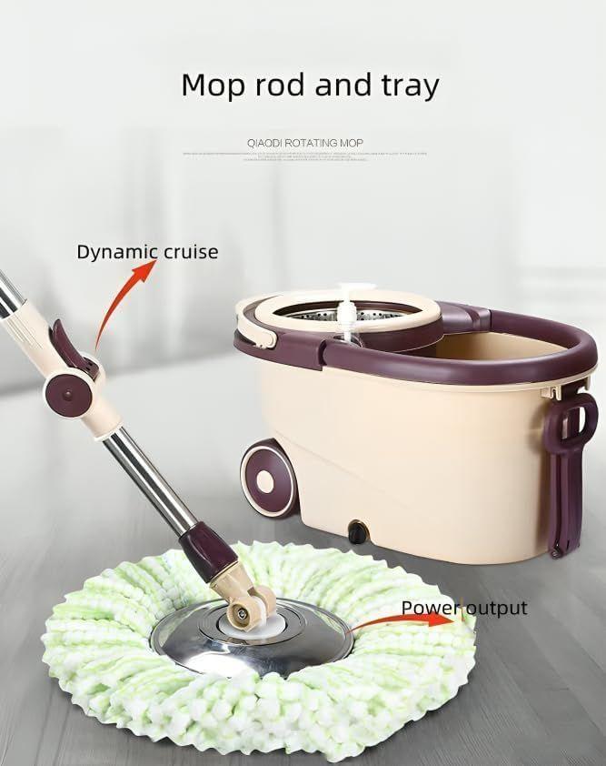 Spin Mopper and Bucket with Wheels | Effortless Floor Cleaning Made Easy - LIFE STORES UGANDA