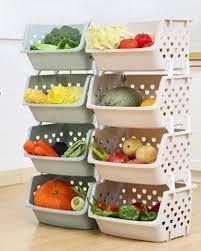 Stacked Storage Basket – Large Multi-Purpose Kitchen Organizer for Vegetables & Fruits - LIFE STORES UGANDA