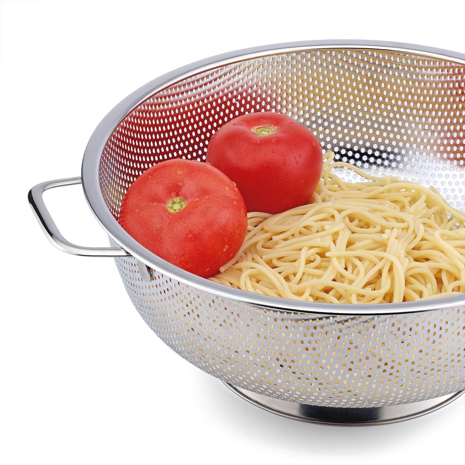 Metal Strainer with Durable Handles & Solid Ring Base for Efficient Straining - LIFE STORES UGANDA
