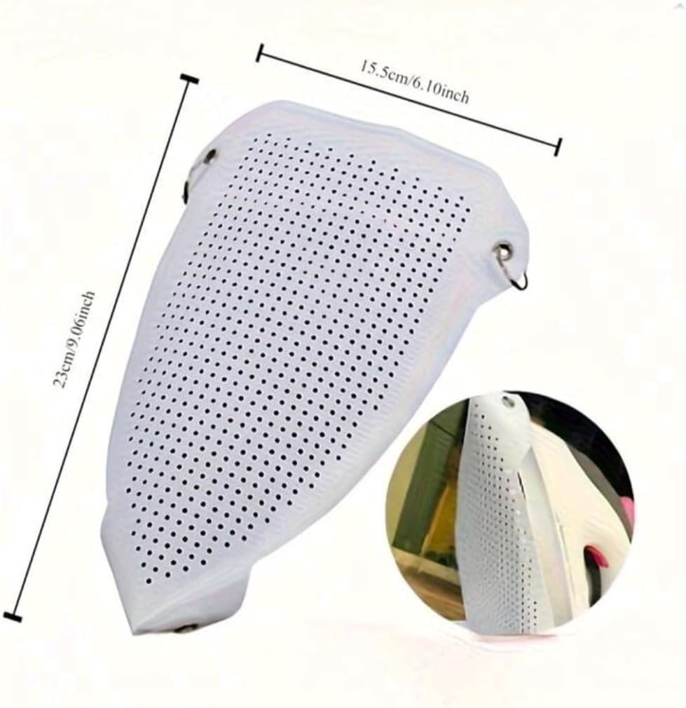 2Pcs Iron Shoe Cover – Teflon Steam Iron Soleplate Protector for Fabric Protection (Universal Fit)