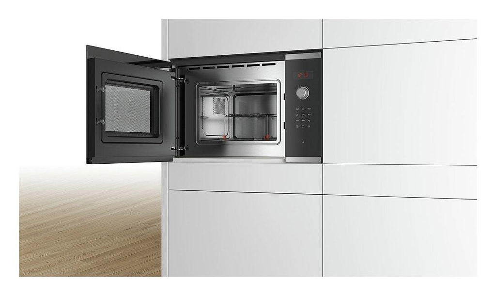 Bosch Built-in 20L 800W Microwave Oven – Black, Stainless Steel, with Grill & Touch Control - LIFE STORES UGANDA