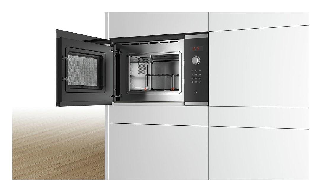 Bosch Built-in 20L 800W Microwave Oven – Black, Stainless Steel, with Grill & Touch Control - LIFE STORES UGANDA
