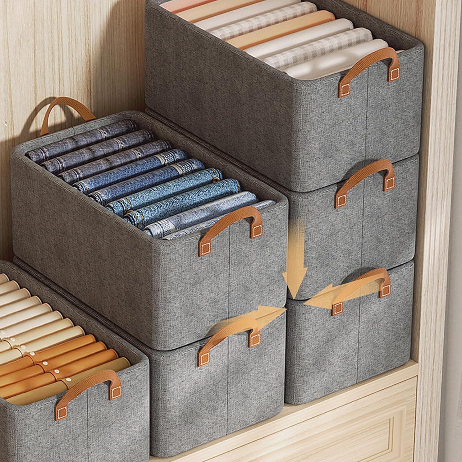 Foldable Closet Storage Box – Storage Bins Organizer with Handle - LIFE STORES UGANDA