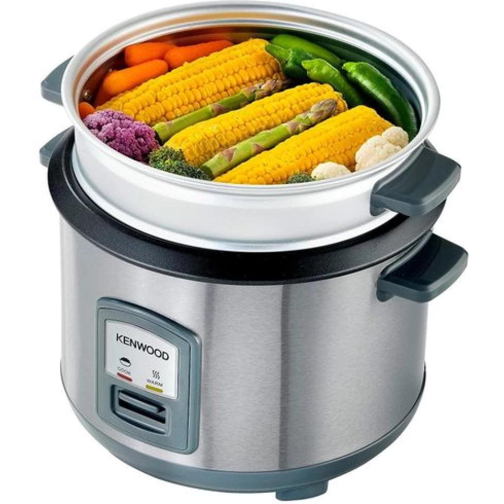 Kenwood 2-in-1 Rice Cooker & Steamer – 2.8L Capacity, RCM71.000SS (Silver) - LIFE STORES UGANDA