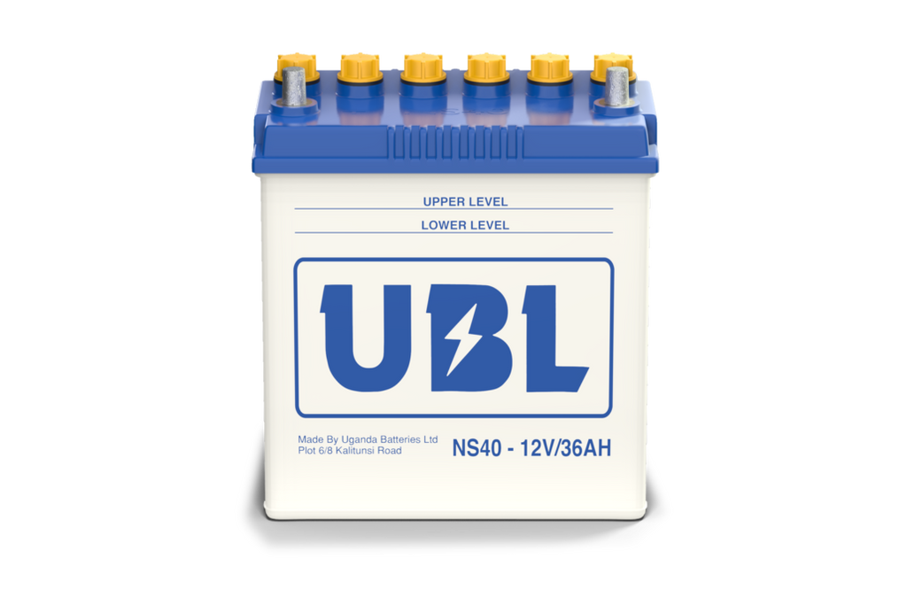 UBL NS40 12V Car Battery 36AH – Uganda Batteries Limited Low Maintenance Automotive Starter Battery for Toyota Vitz & Small Cars