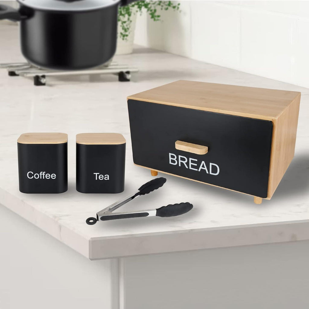 Wooden Bread Box – Stylish Bread Storage for a Modern Kitchen - LIFE STORES UGANDA