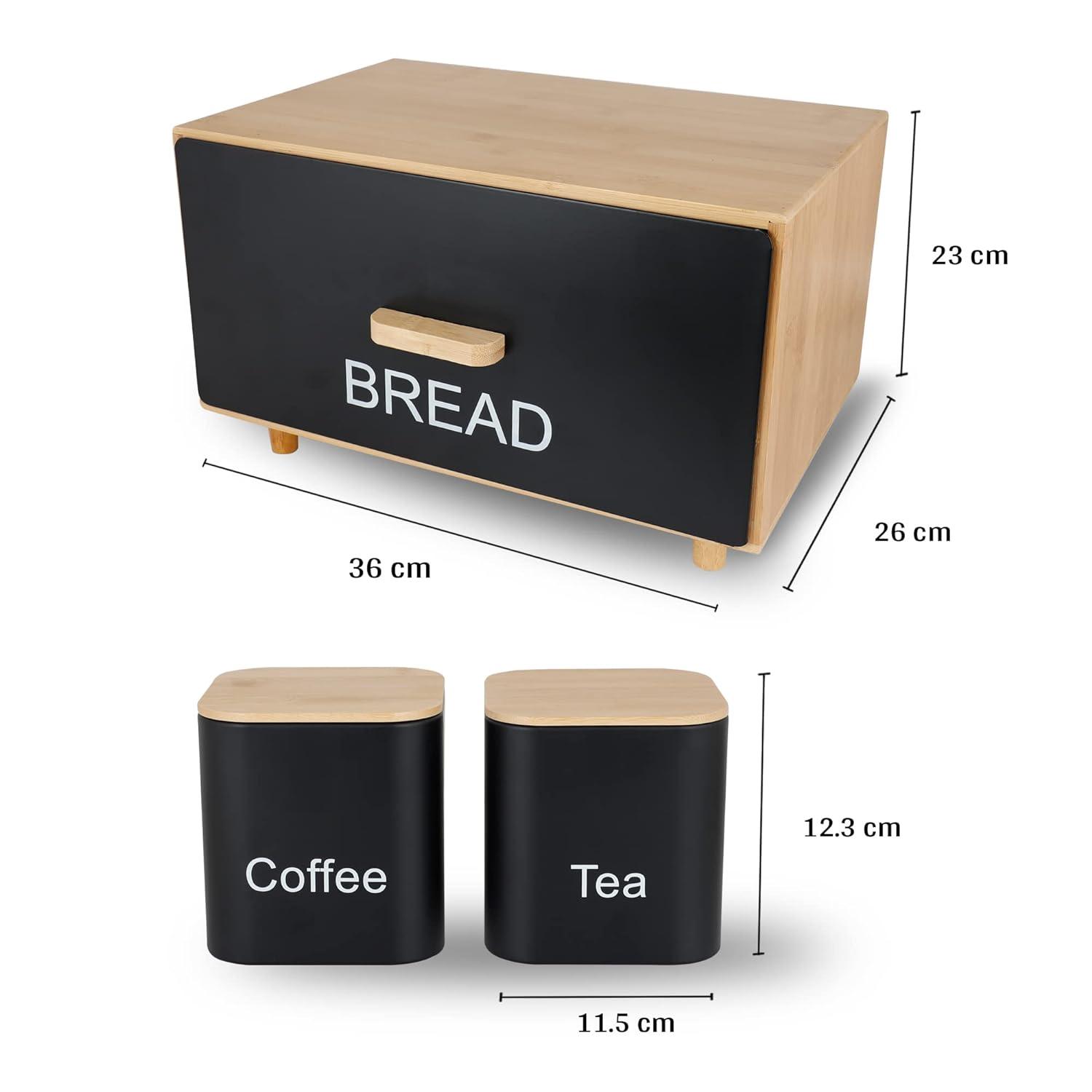 Wooden Bread Box – Stylish Bread Storage for a Modern Kitchen - LIFE STORES UGANDA