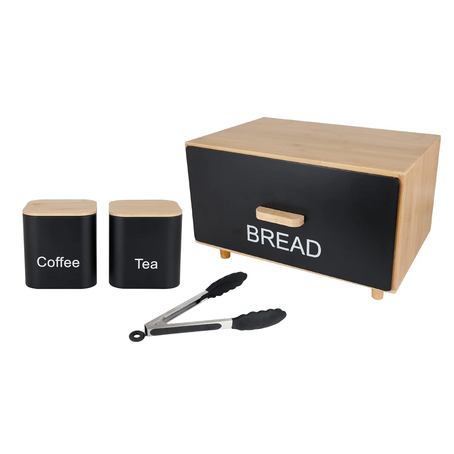 Wooden Bread Box – Stylish Bread Storage for a Modern Kitchen - LIFE STORES UGANDA