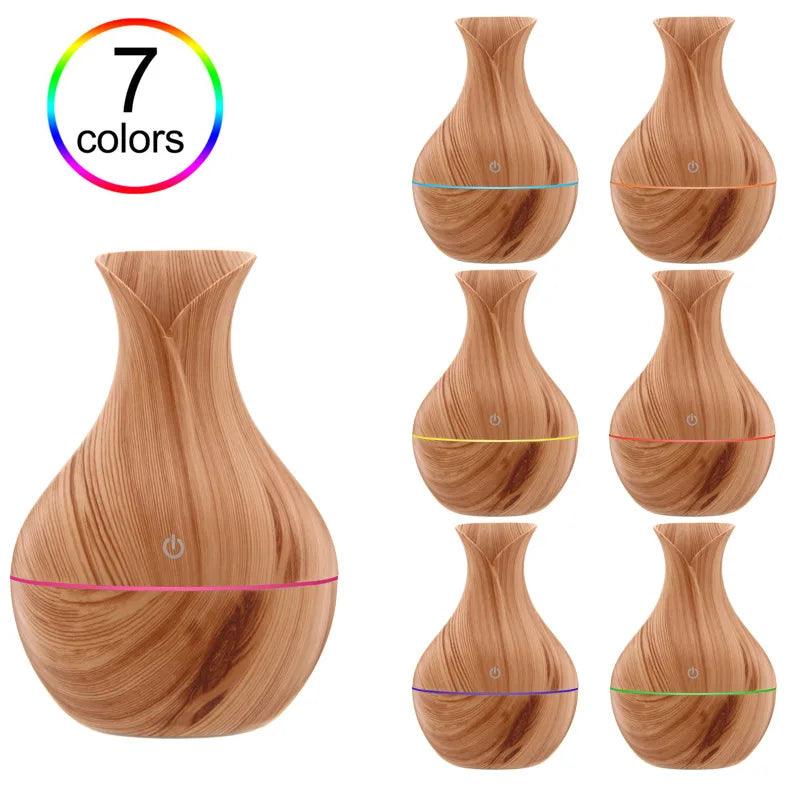 Air Humidifier Ultrasonic Aroma Diffuser – Mini Low Noise with Night Light - LIFE STORES UGANDA